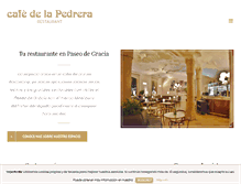Tablet Screenshot of cafedelapedrera.com